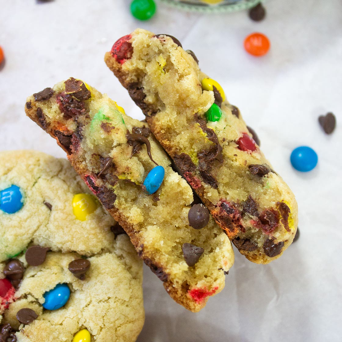 Mini M&M Cookies