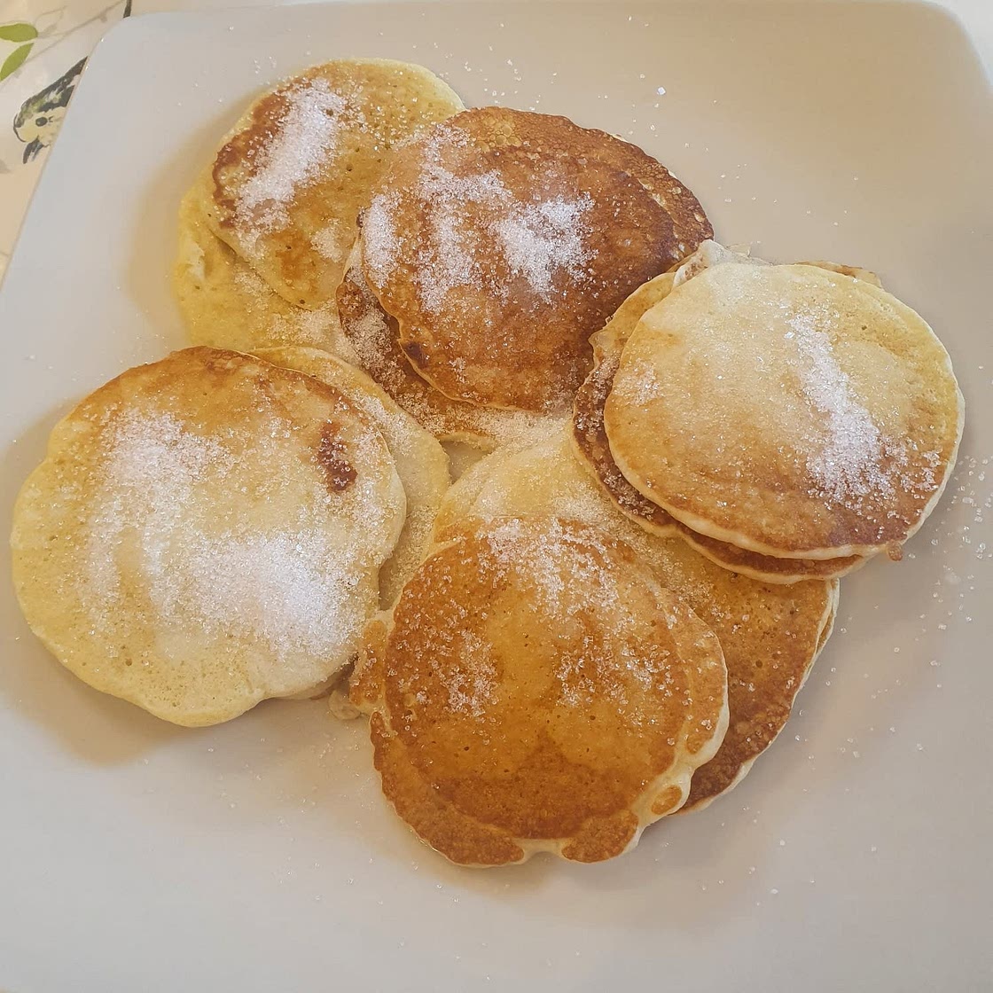 Buttermilk pancakes with maple bacon