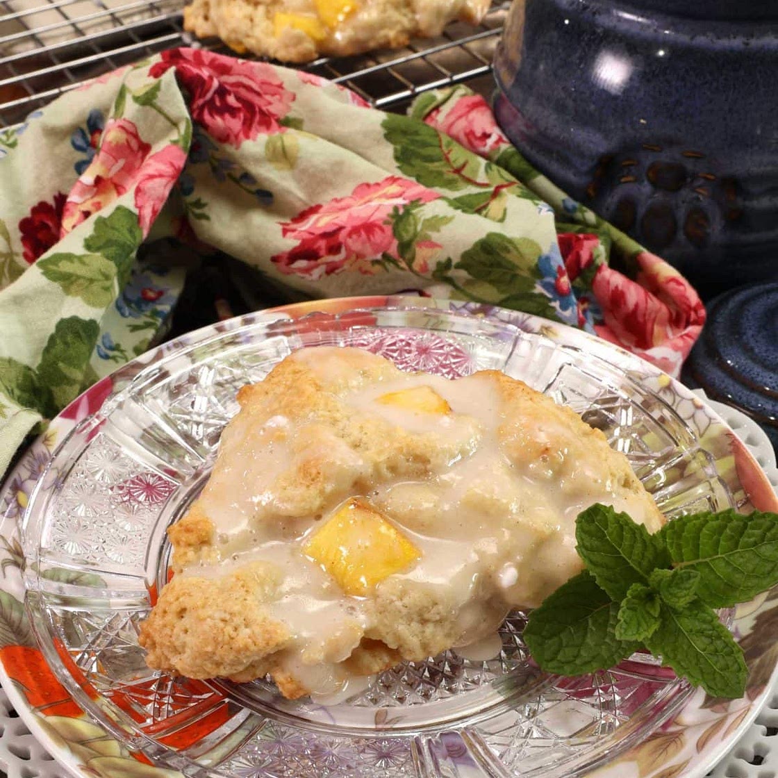 Small Batch Peach Scones