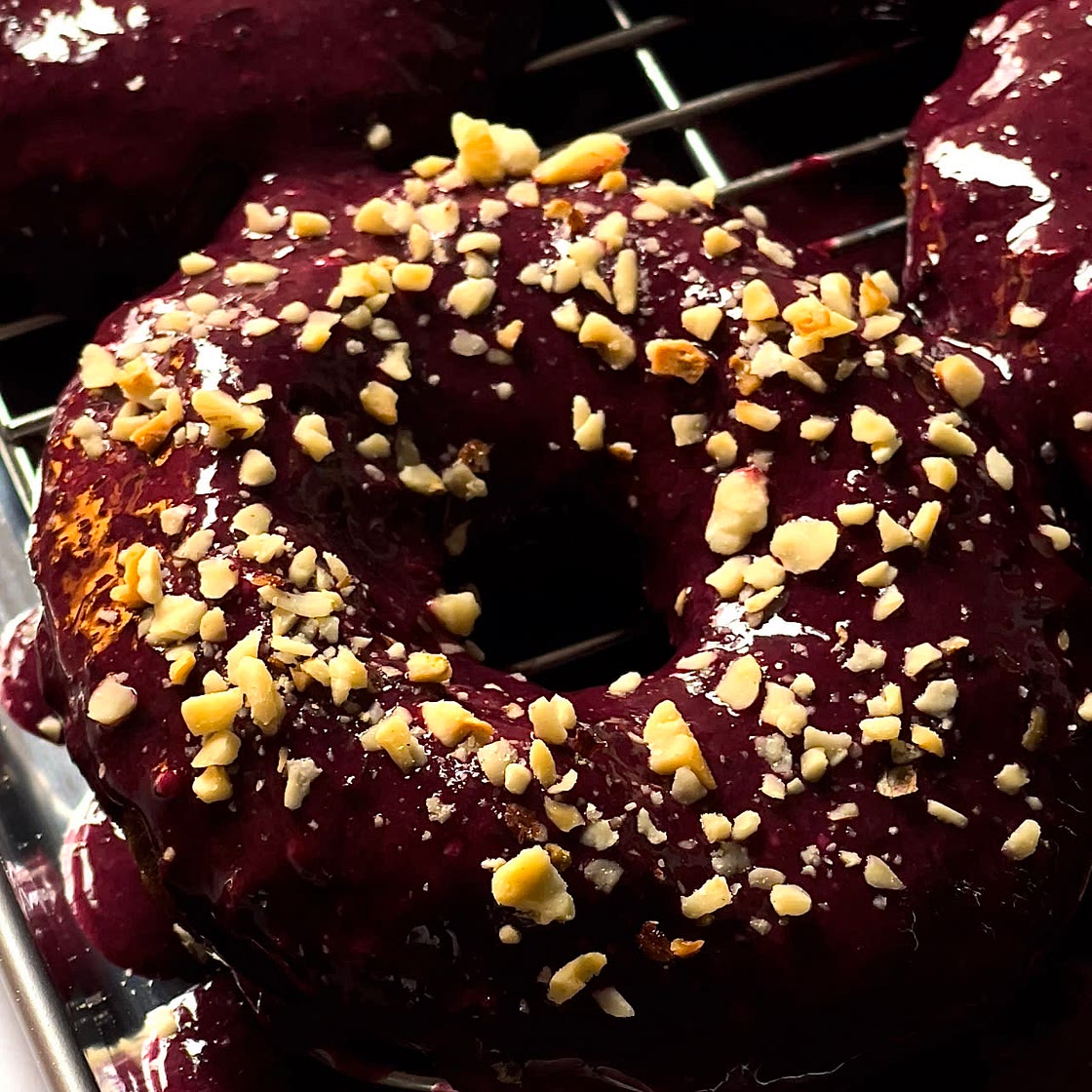 Blueberry Cake Donuts