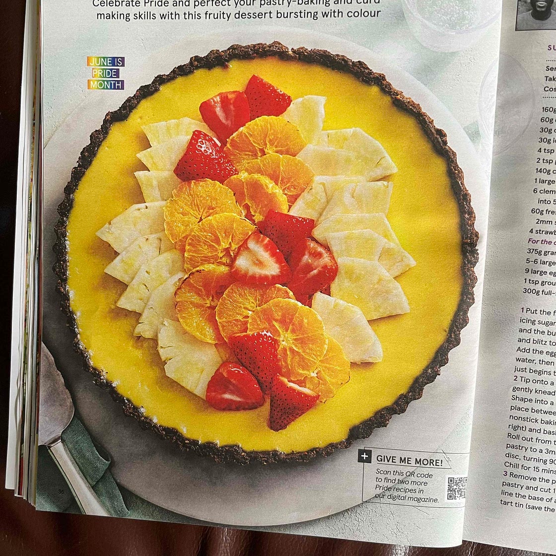 Sunset fruit tart