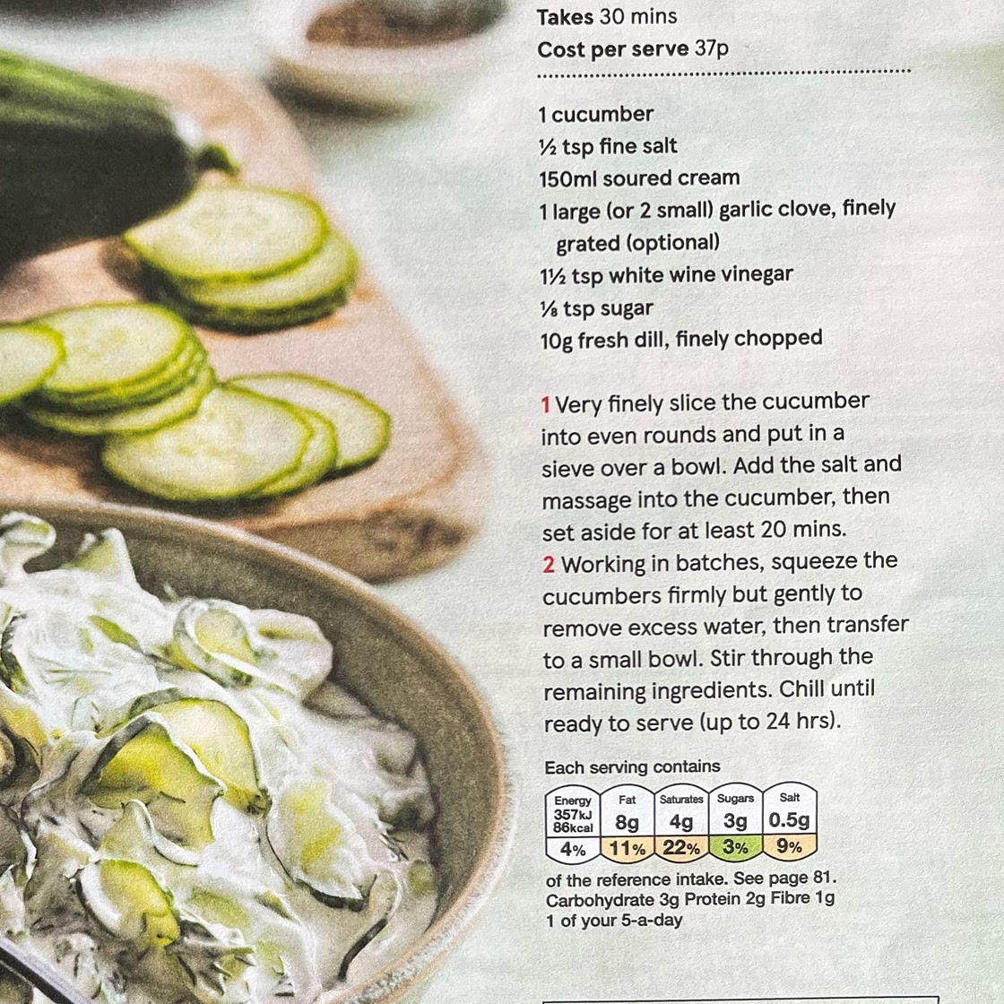 German cucumber Salad