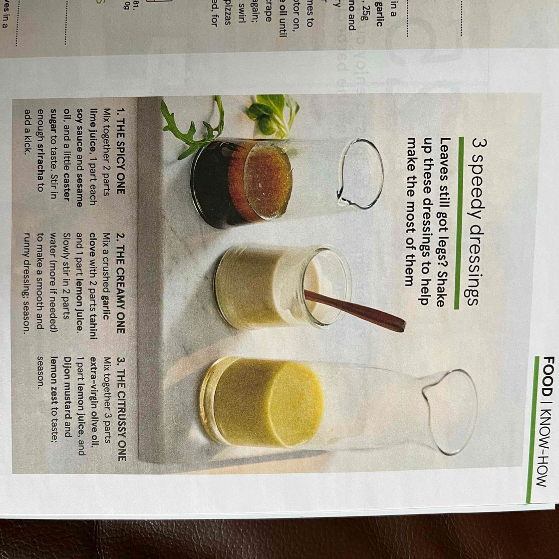Salad dressings