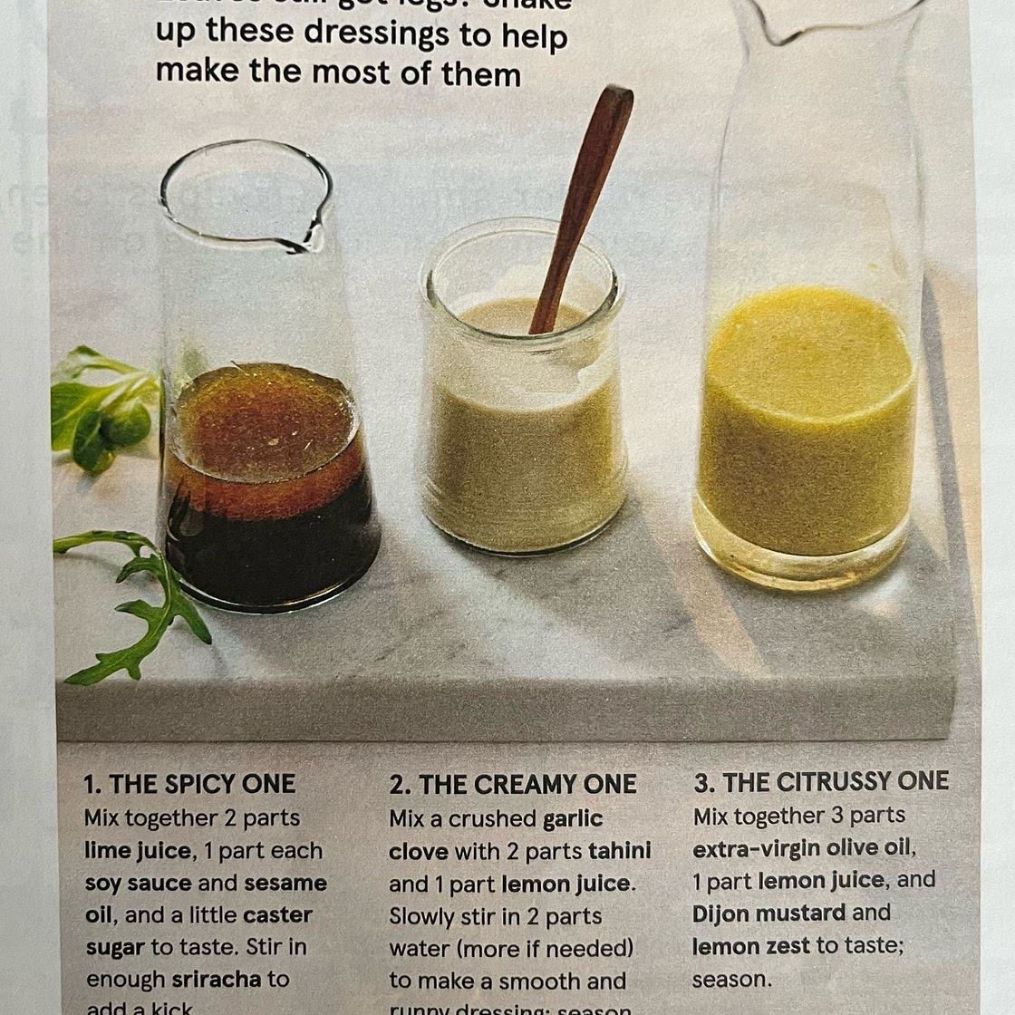 Salad dressings