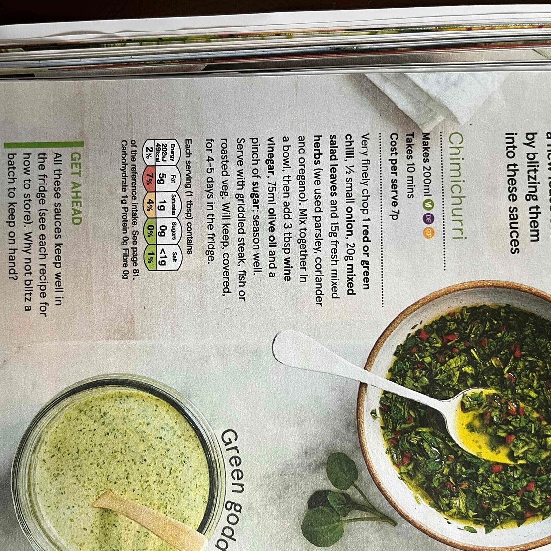 Chimichurri sauce