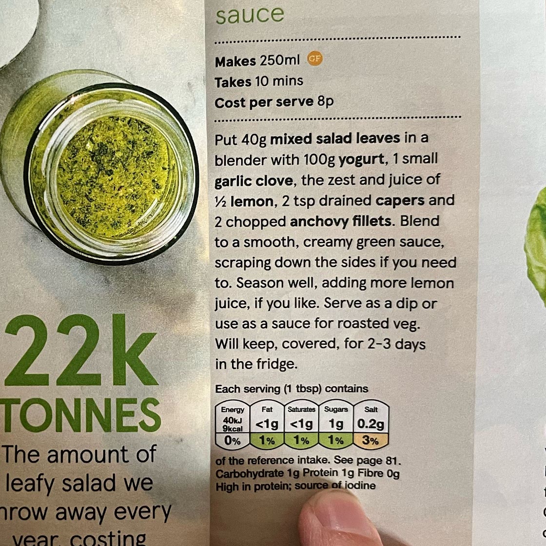 Green goddess sauce