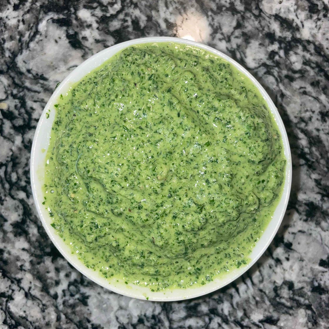 Carrot Top Pesto