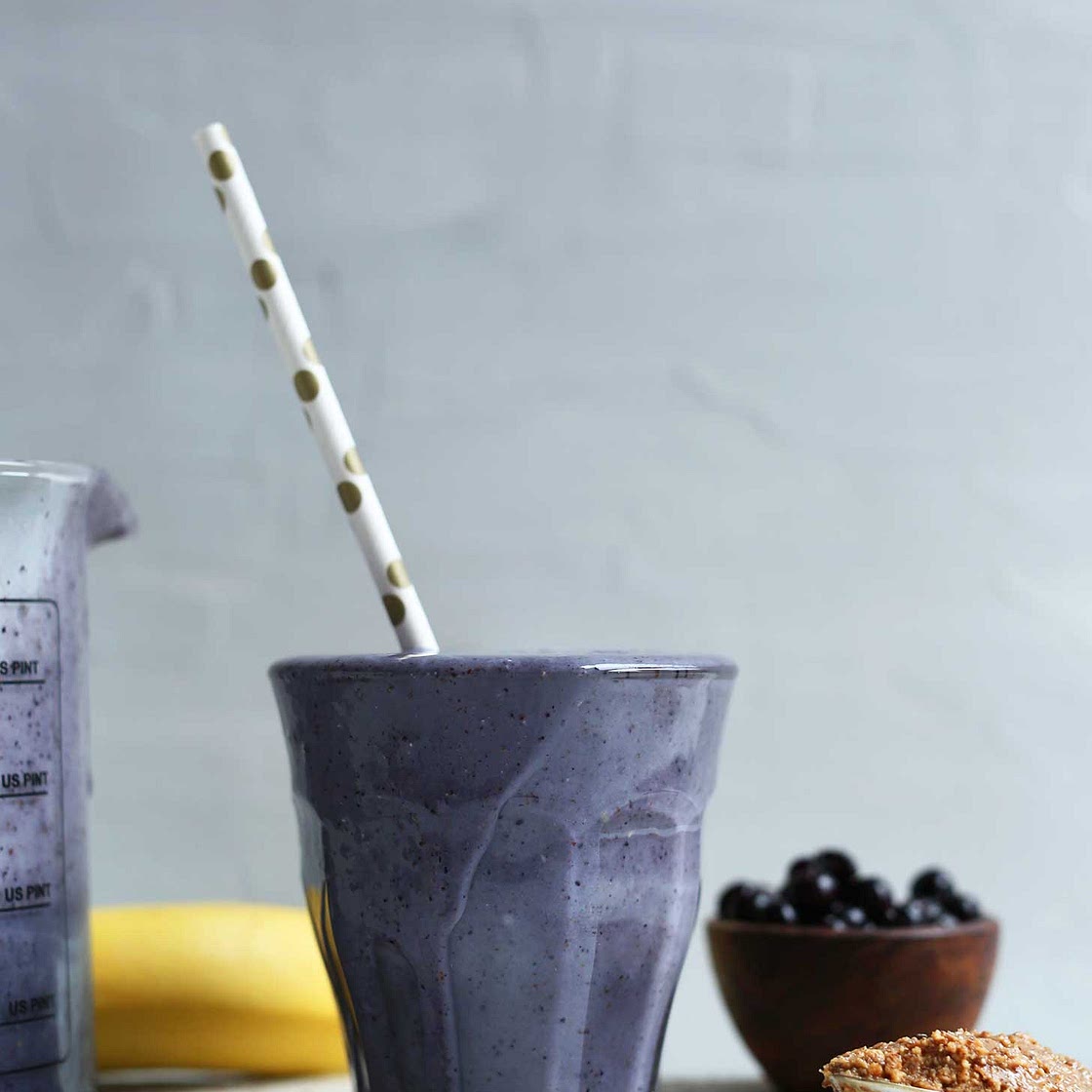 Blueberry Almond Butter Smoothie
