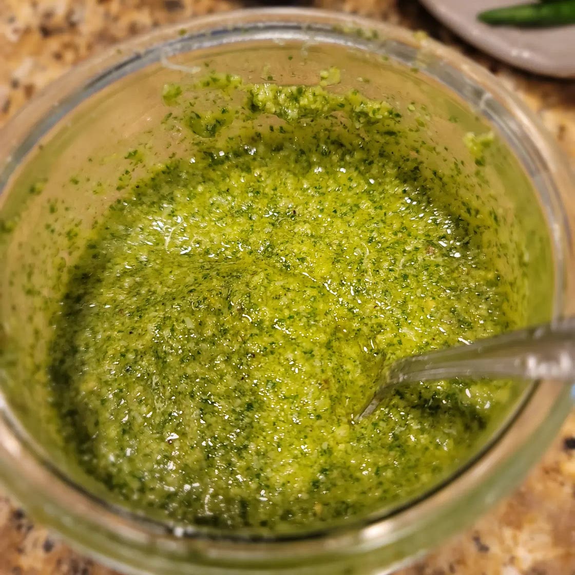 Garlicky pesto