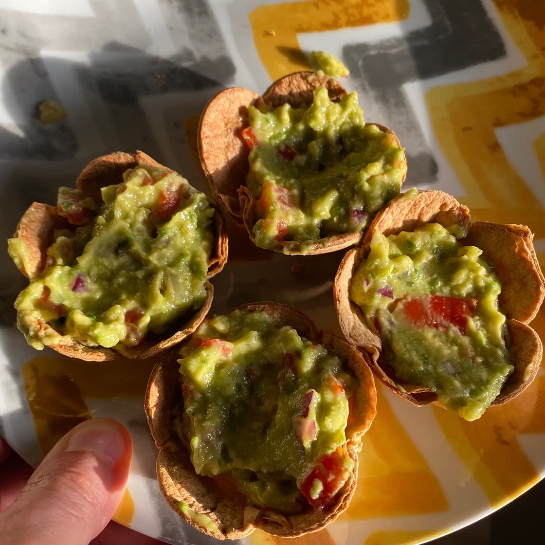 Guacamole Tortilla Cups