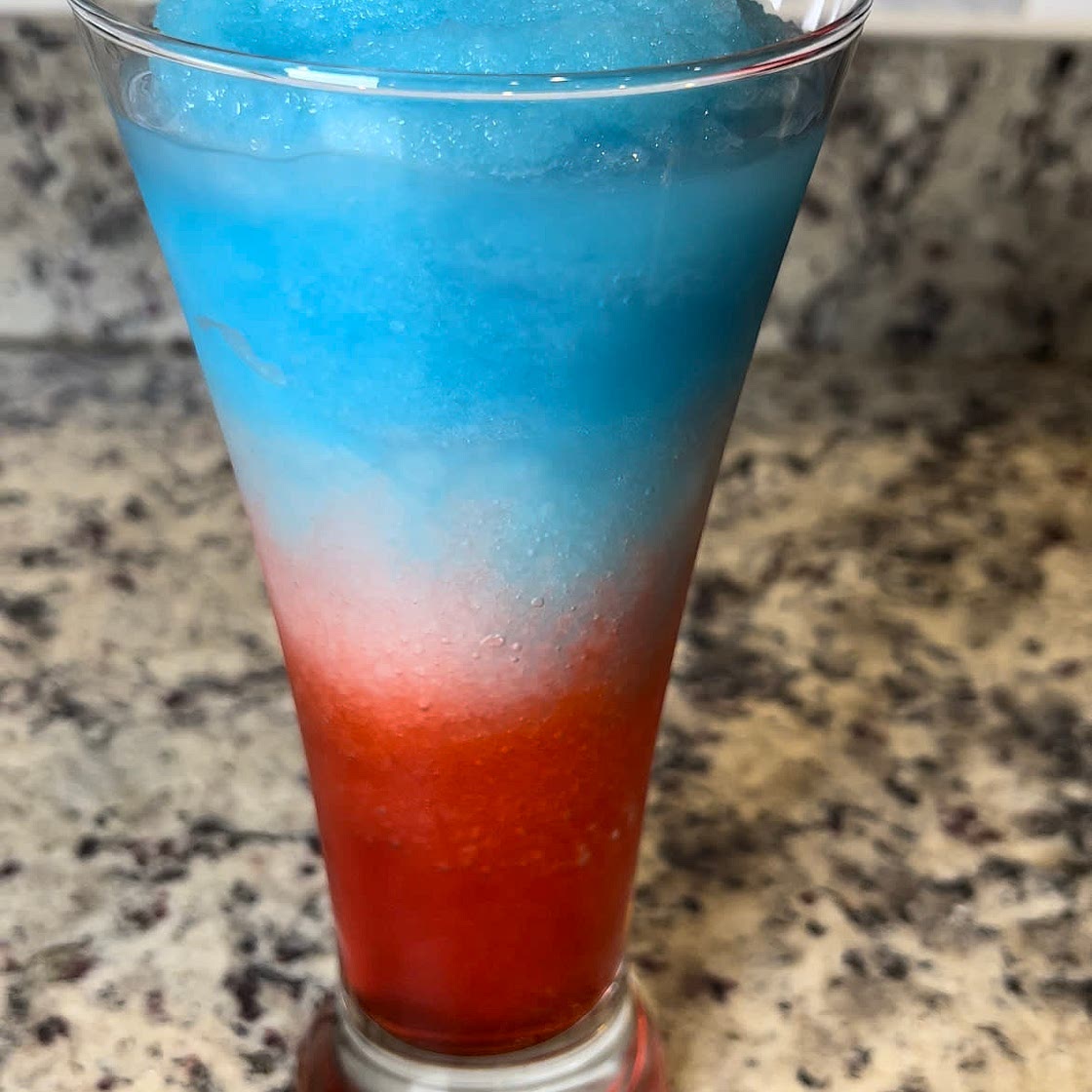 Red, White and Blue Slushie 