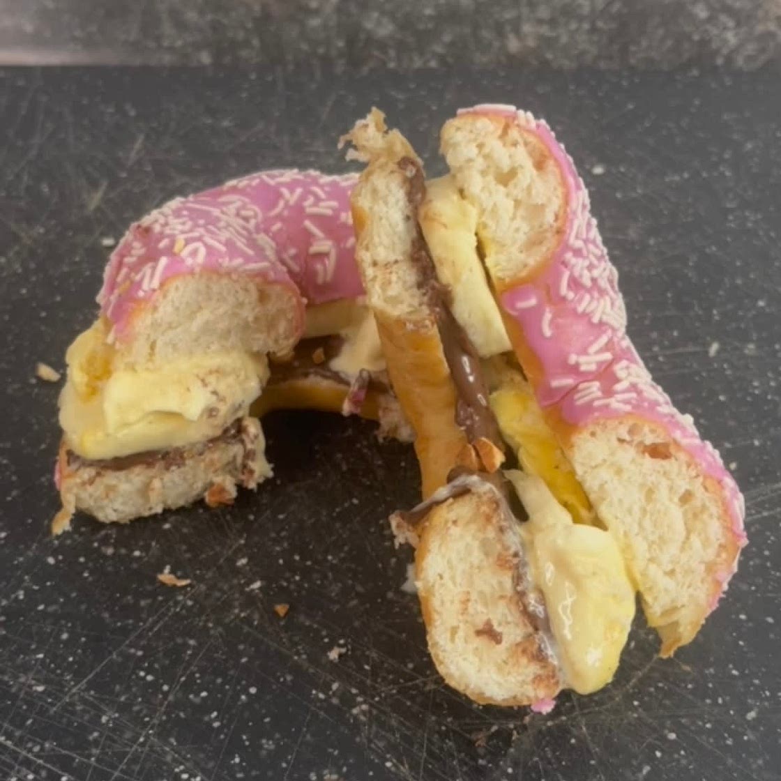 Nutella donut sandwich