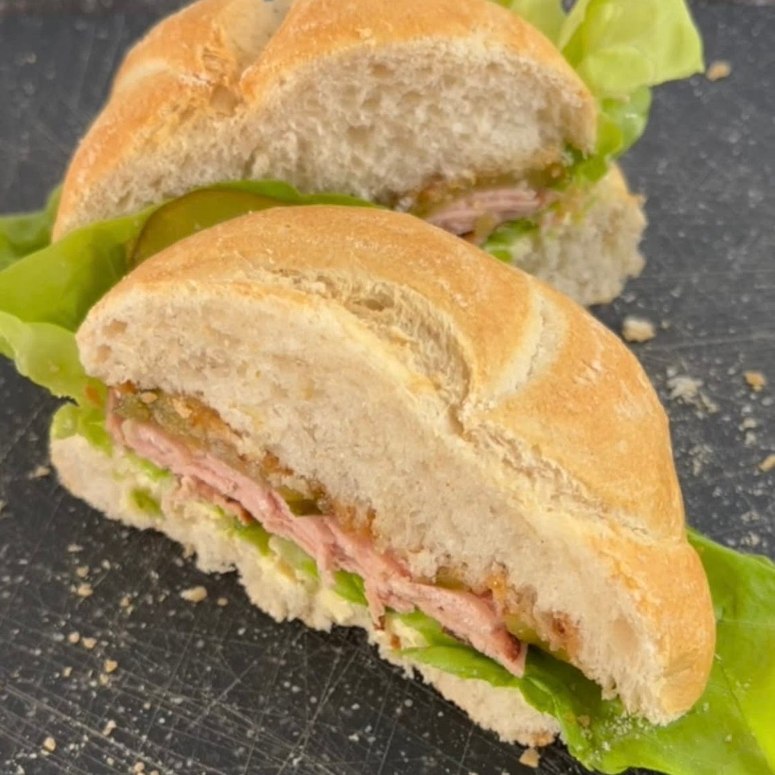 Classic Bavarian sandwich