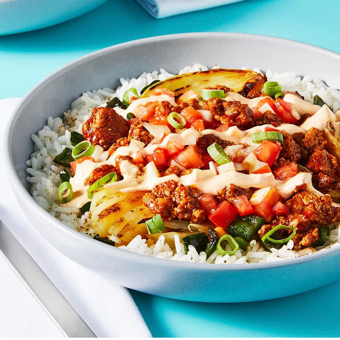 Saucy Pork Burrito Bowls
