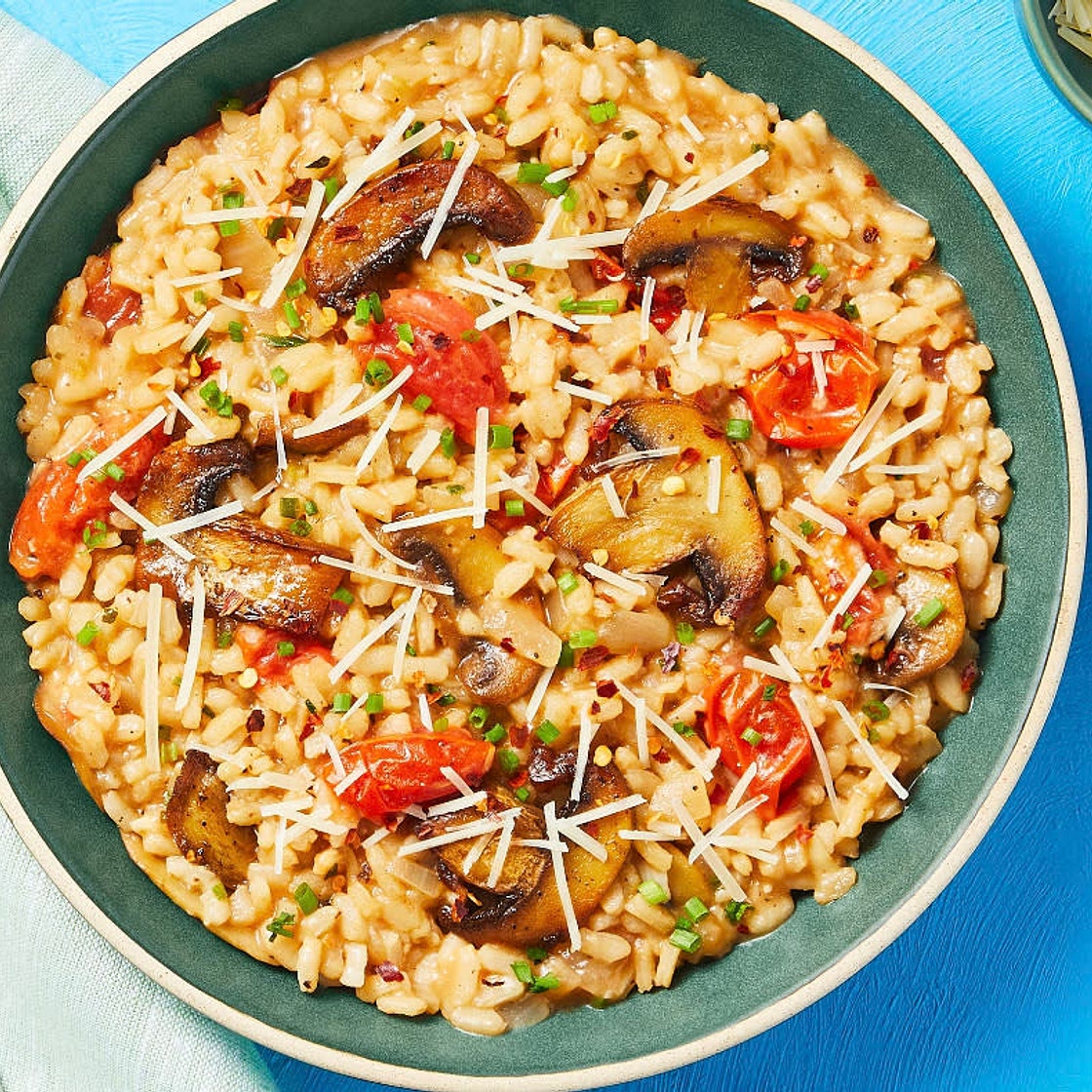 Mushroom and Chive Risotto