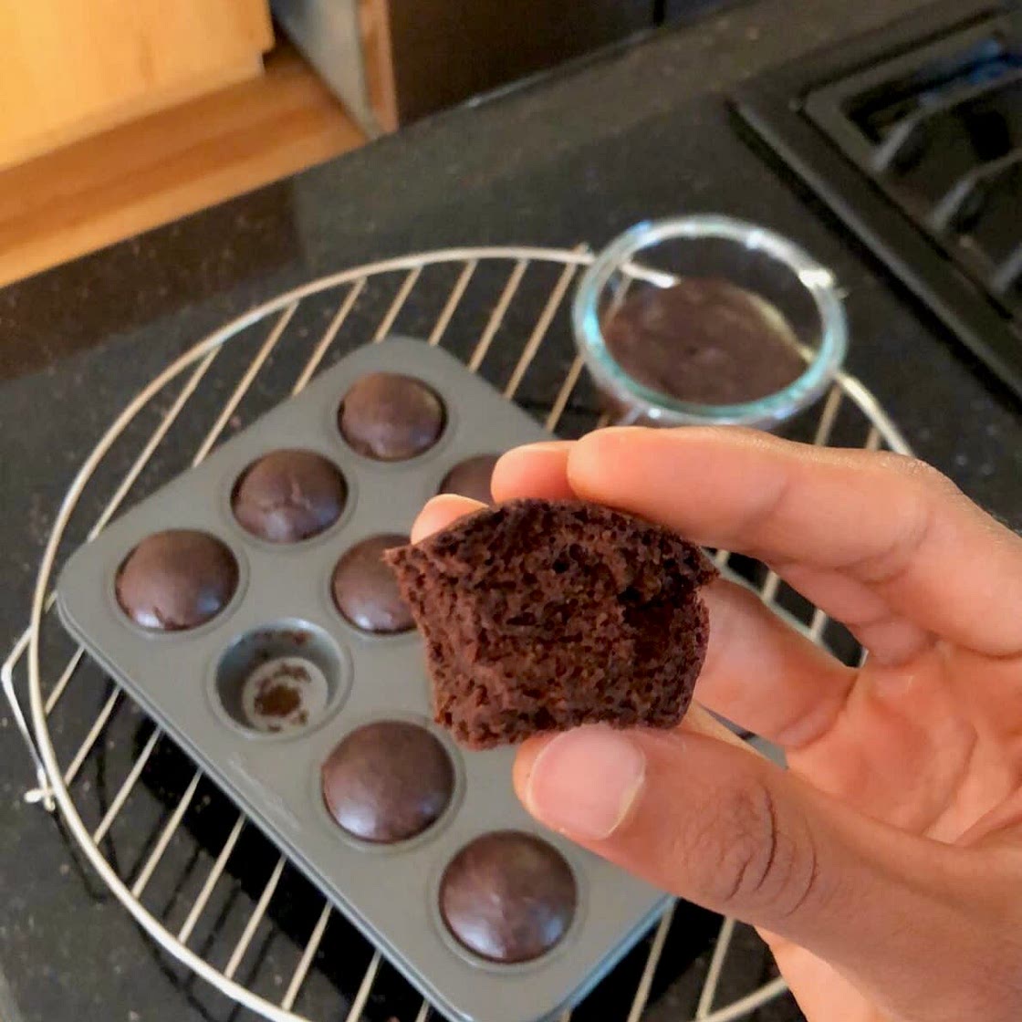 Eggless Chocolate Muffins