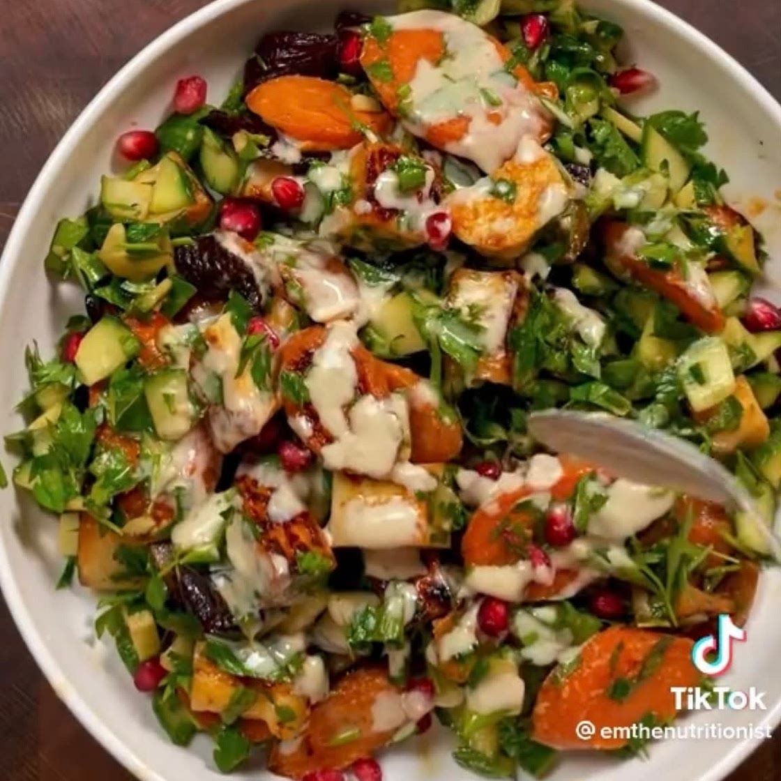 Honey Miso Halloumi Salad