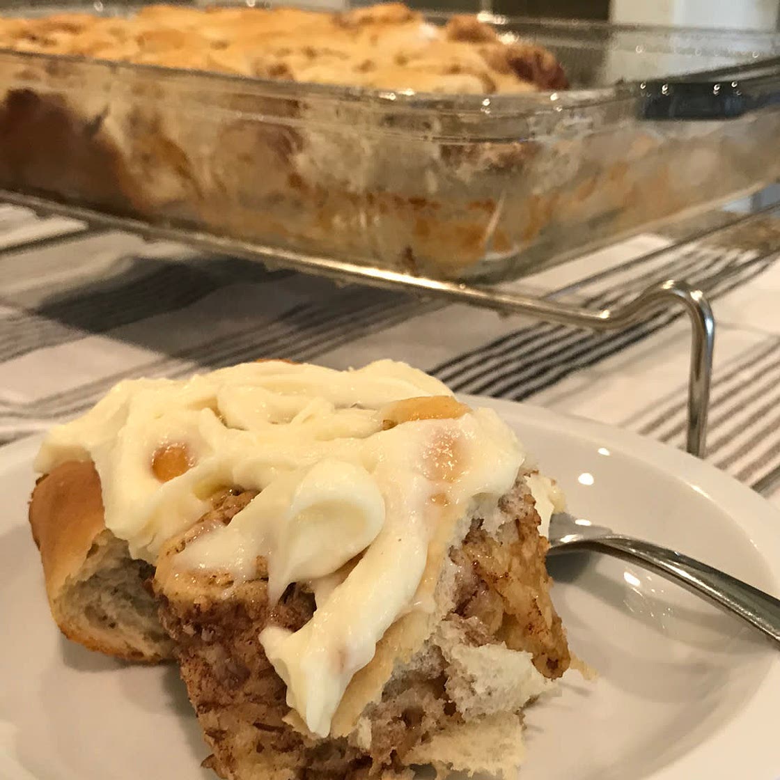 Apple Cinnamon Rolls with Brown Butter Maple Icing