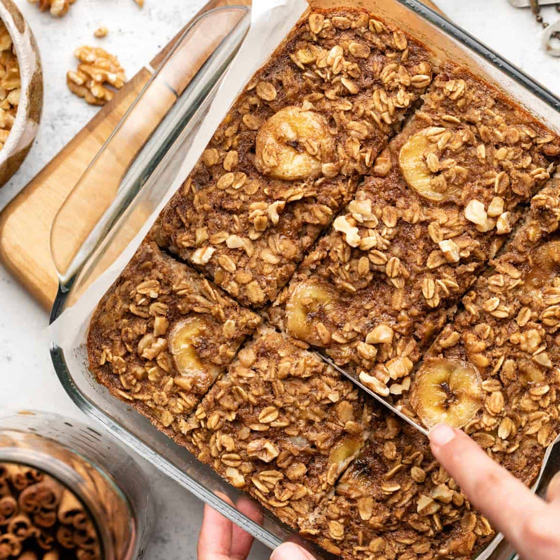 Banana Bread Baked Oatmeal