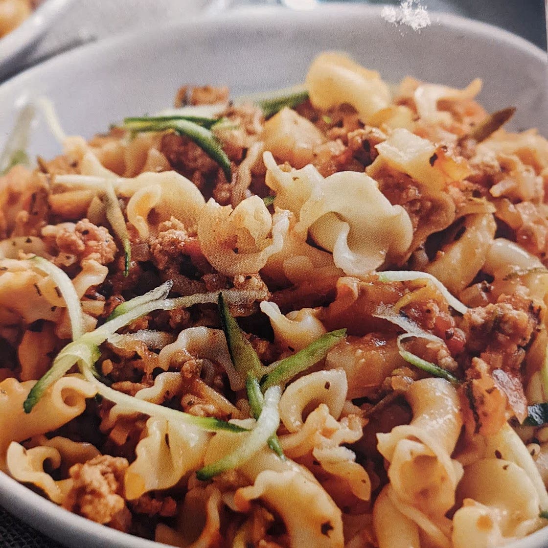Presto pork and fennel pasta