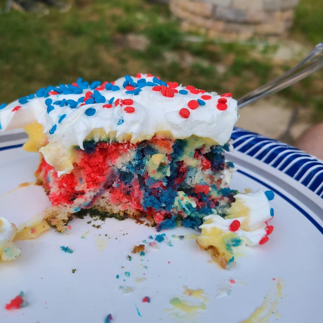 Patriotic Poke Cake