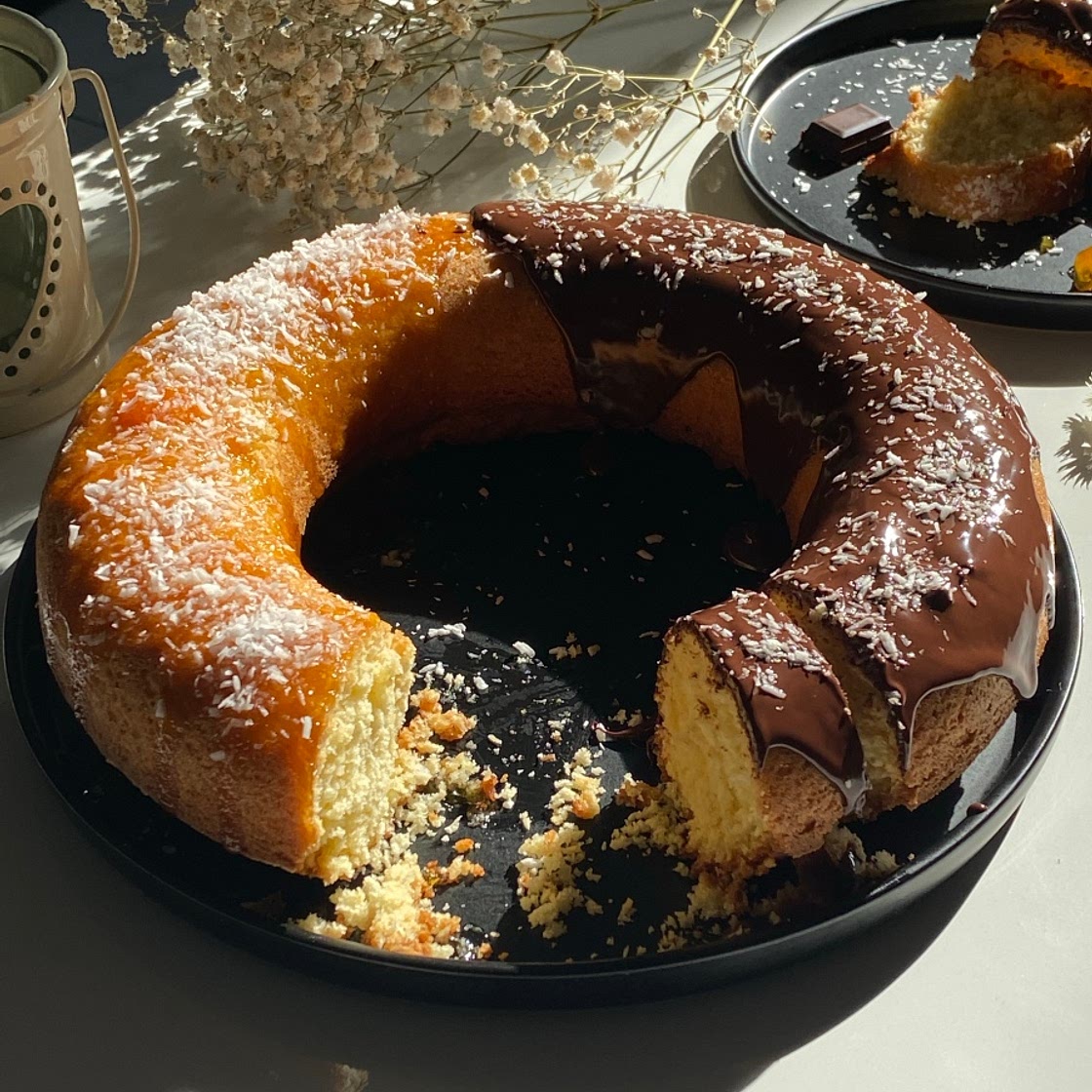 Childhood Favorites : Coconut Sponge Cake | Coconut Sponge Torus