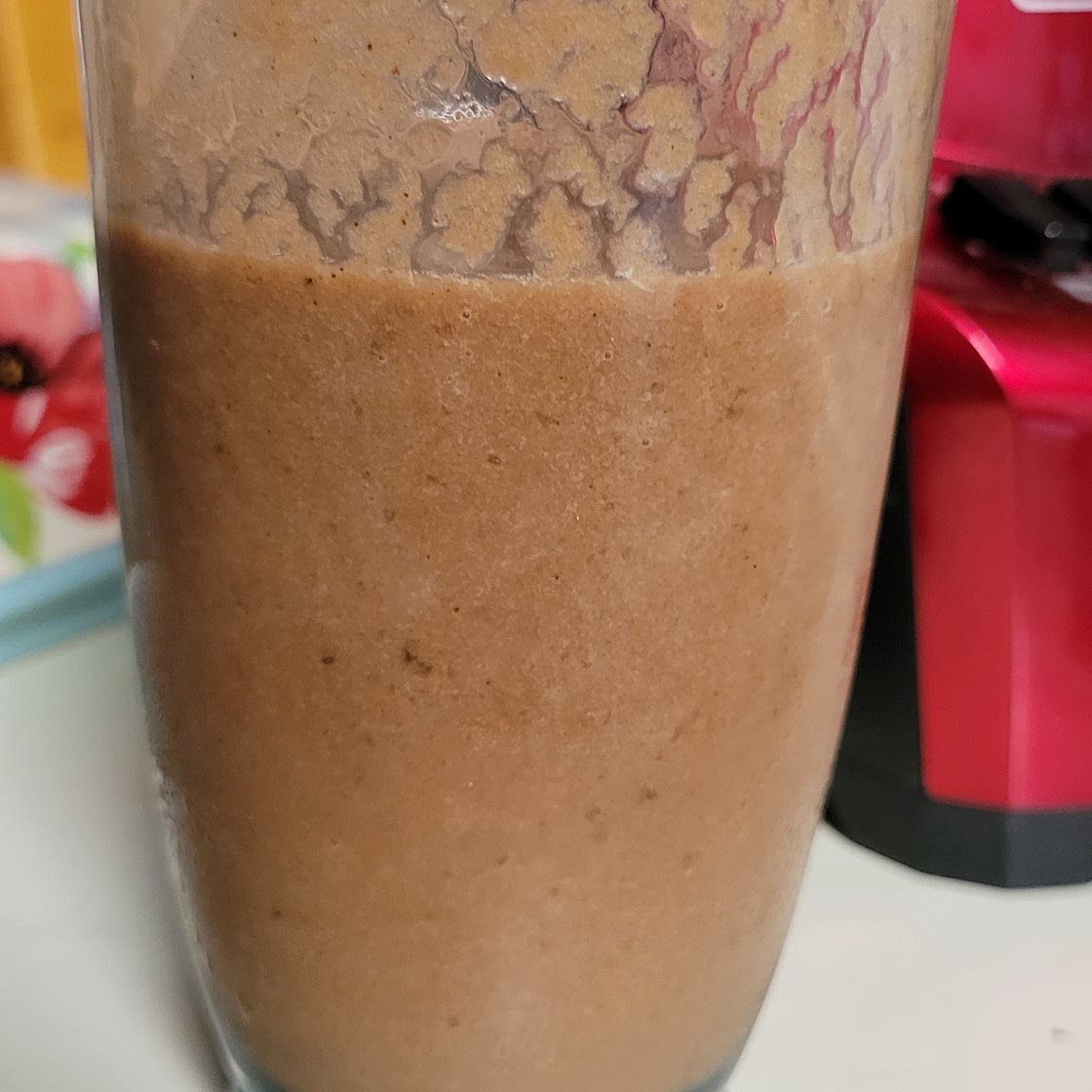 Banana peanut butter powder smoothie