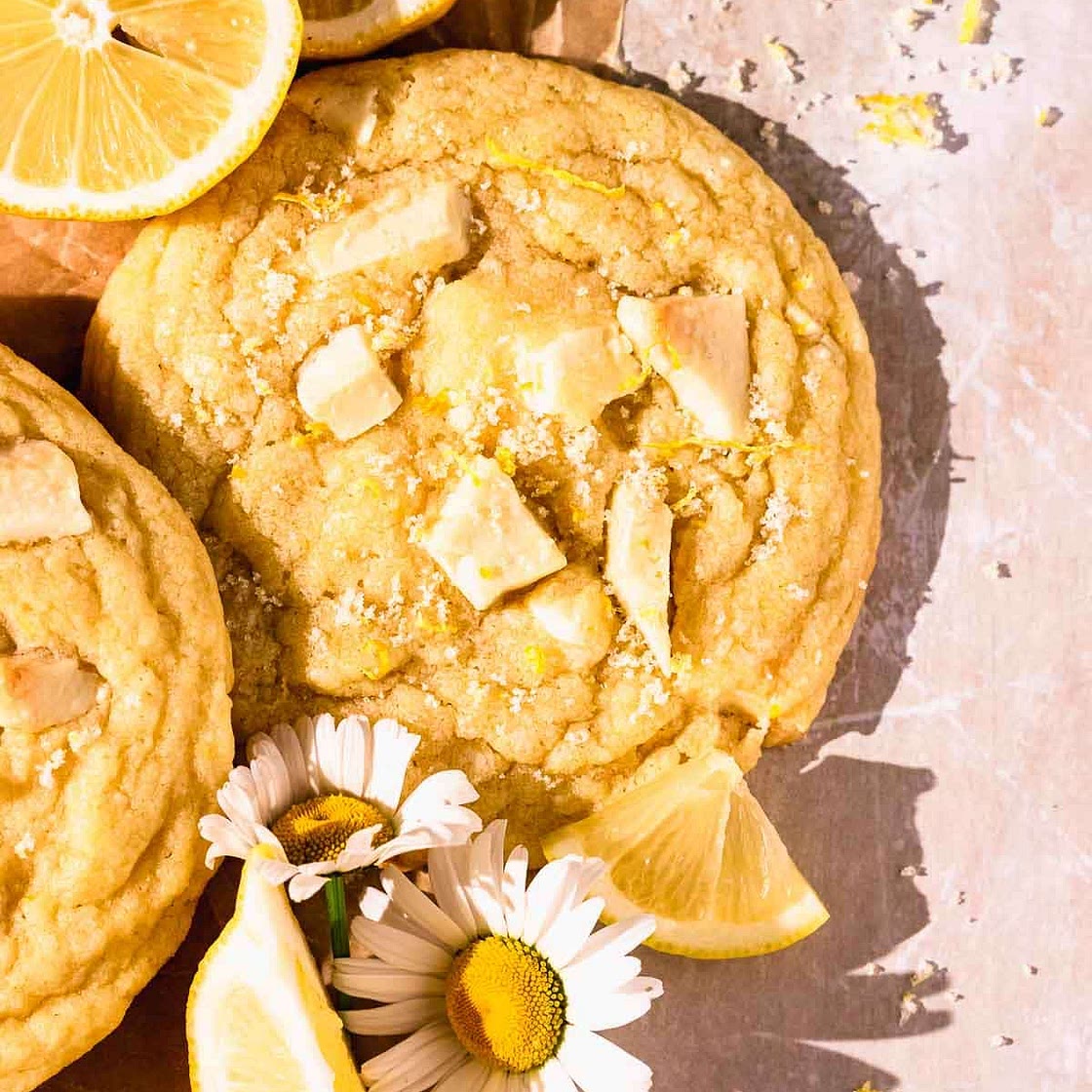 Lemon White Chocolate Cookies