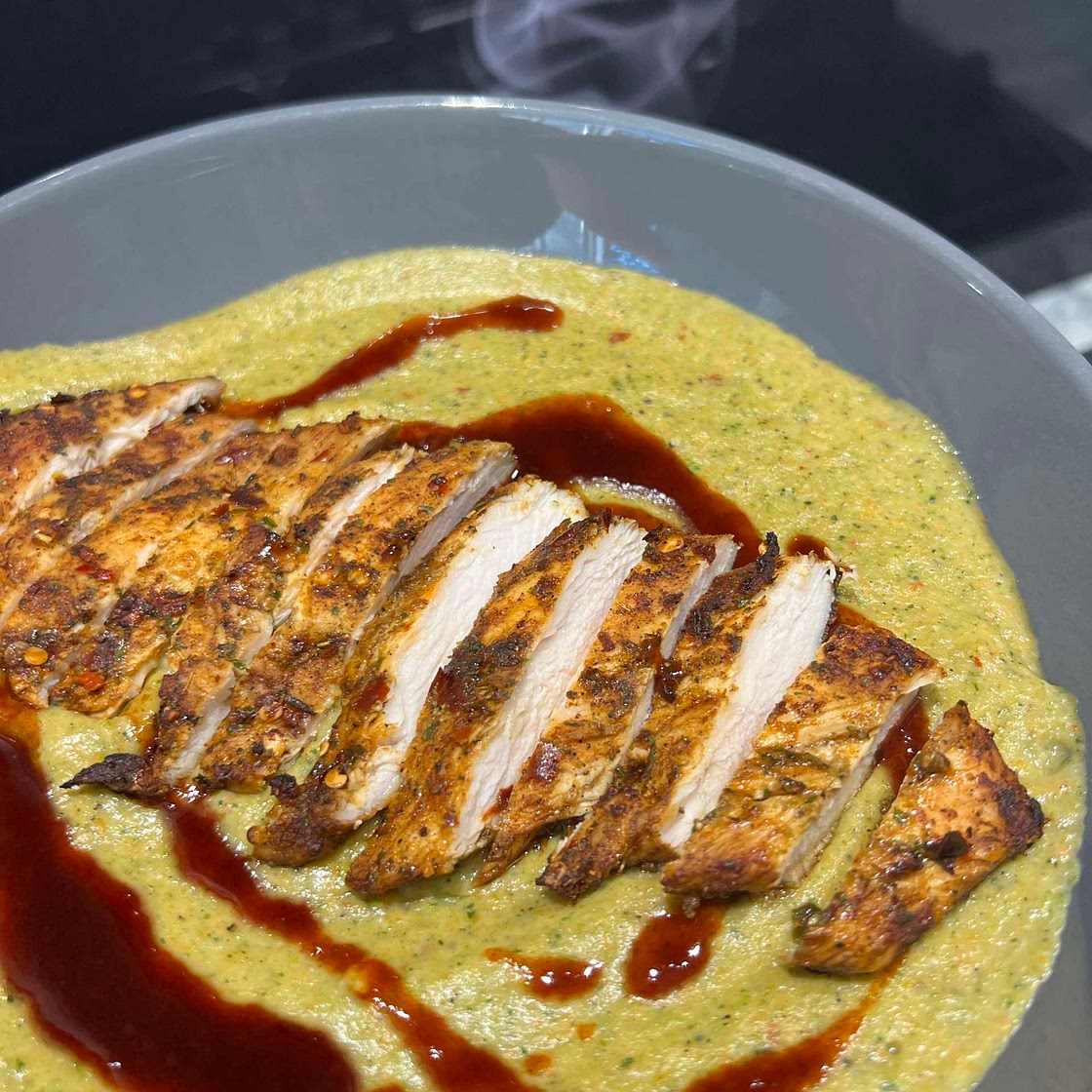 Air fried chicken breast