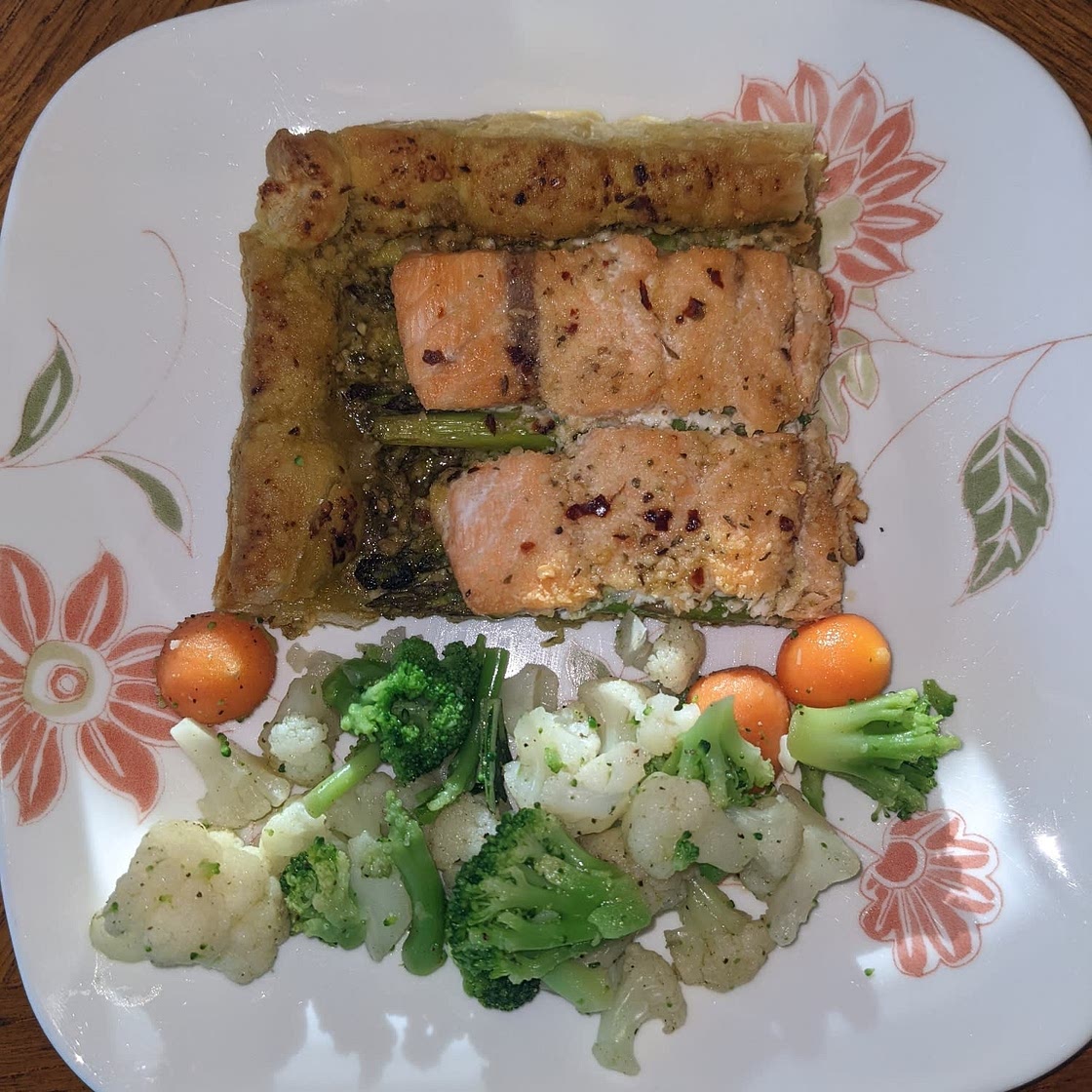 Pesto Salmon Tart