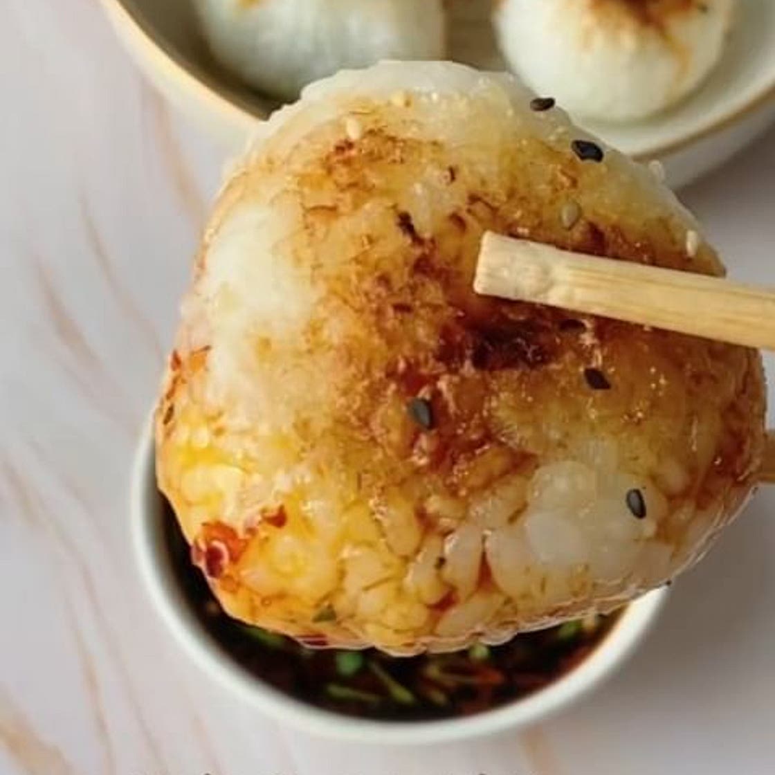 Yaki Onigiri 🍙 | Japanese Grilled Rice Balls | Vegan