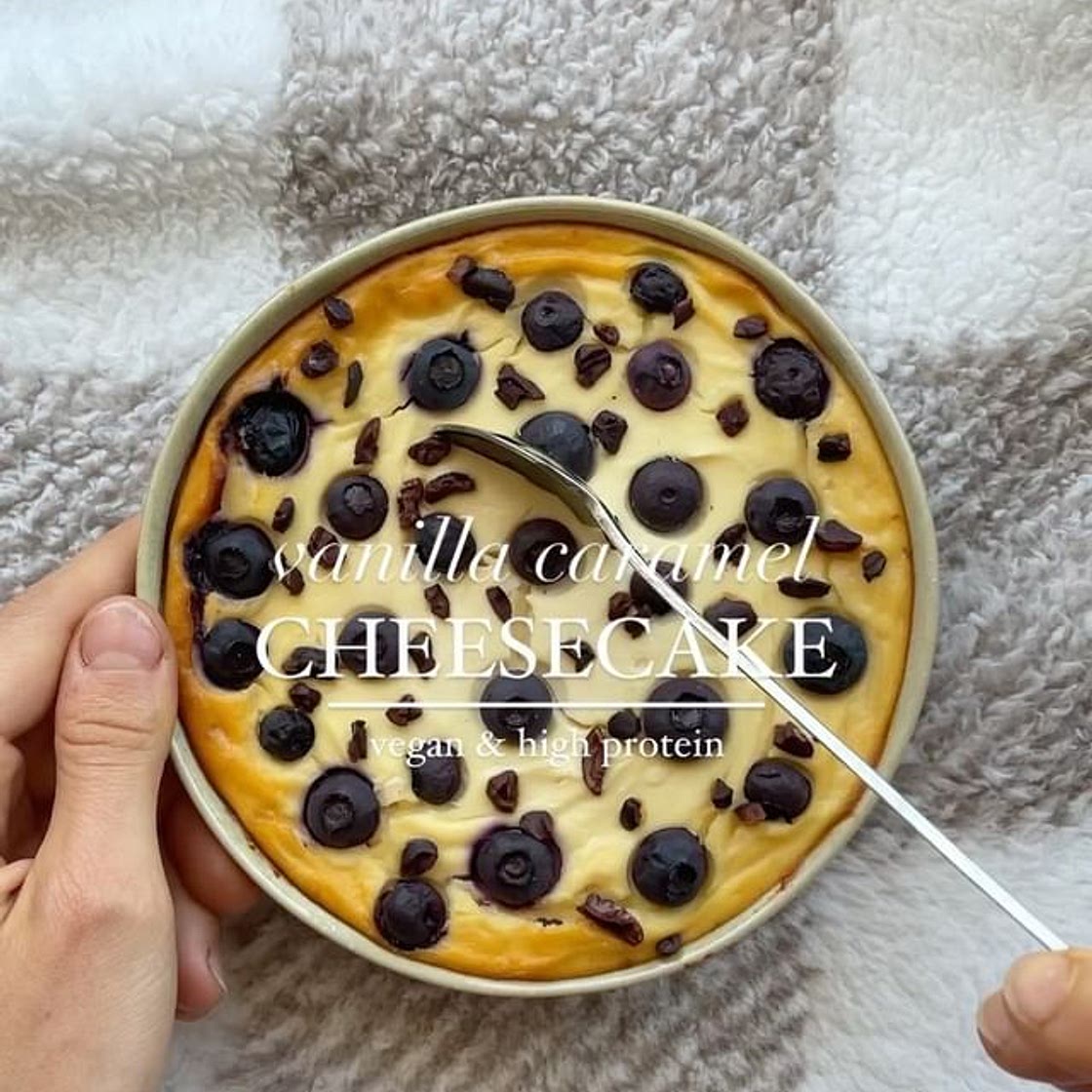 [🇬🇧/🇩🇪] VEGAN VANILLA CARAMEL CHEESECAKE
