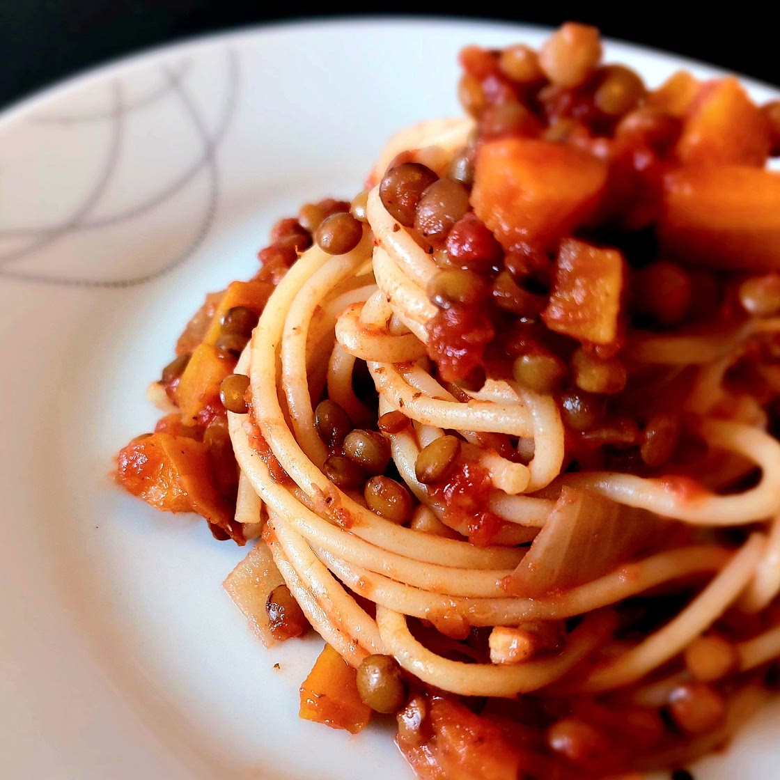 Pasta - Lentils sauce