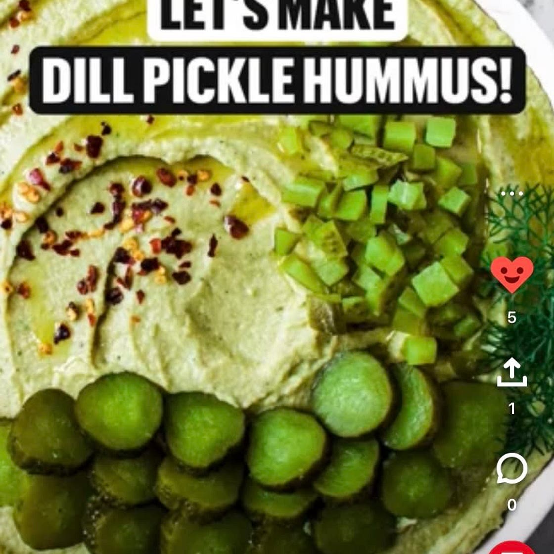 Dill Pickle Bean-Free Hummus