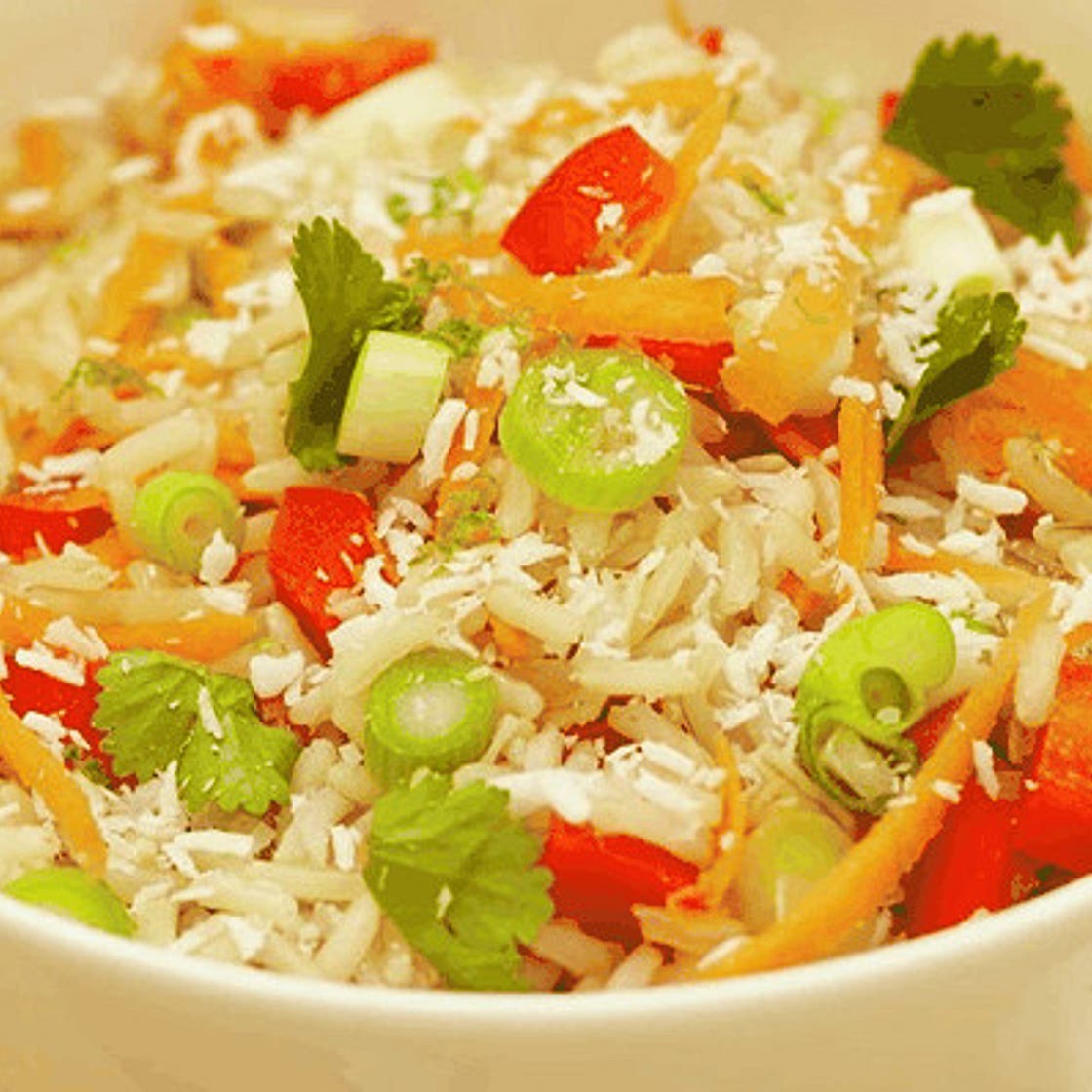 Coconut rice salad