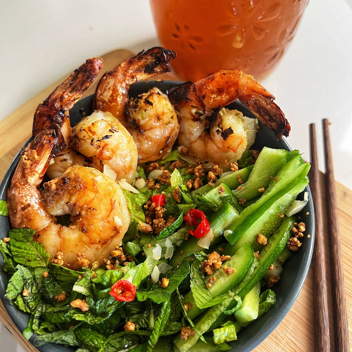 Lemongrass Shrimp Vermicelli Bowls — Angiela Eats 