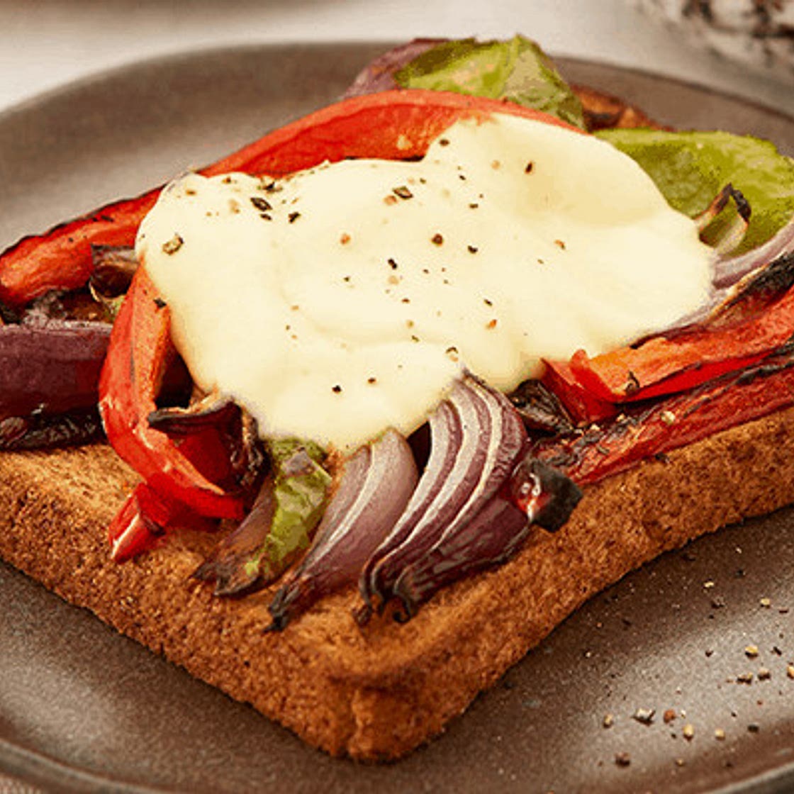 Pepper and onion cheese melts