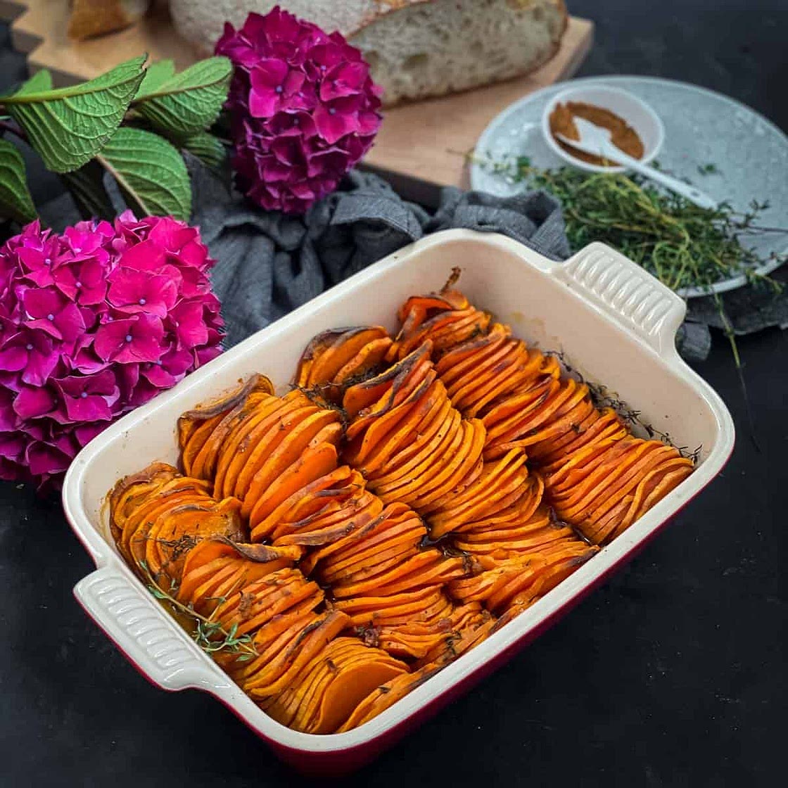 Baked Sweet Potato Slices