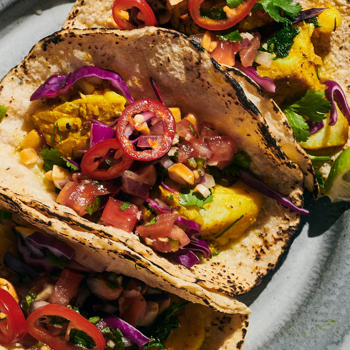 Sizzling Turmeric-Dill Fish Tacos
