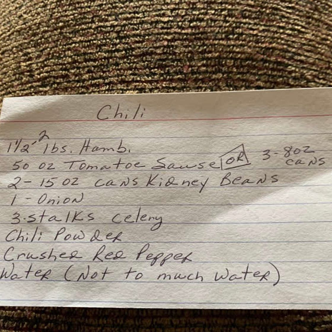 Grandma Donna’s Chili