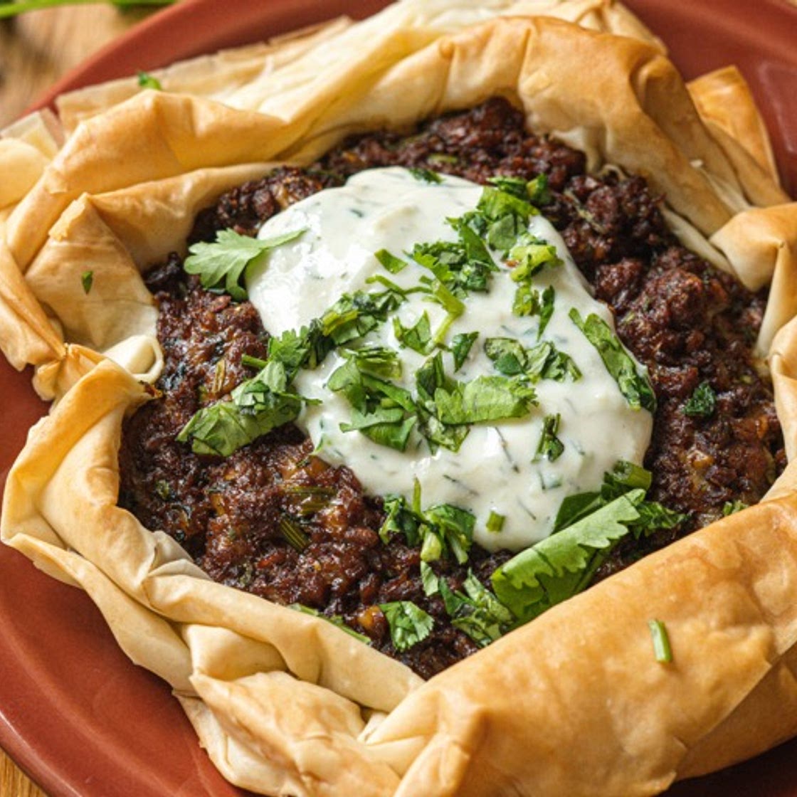 Vegan Meat Pie - Moroccan Fusion