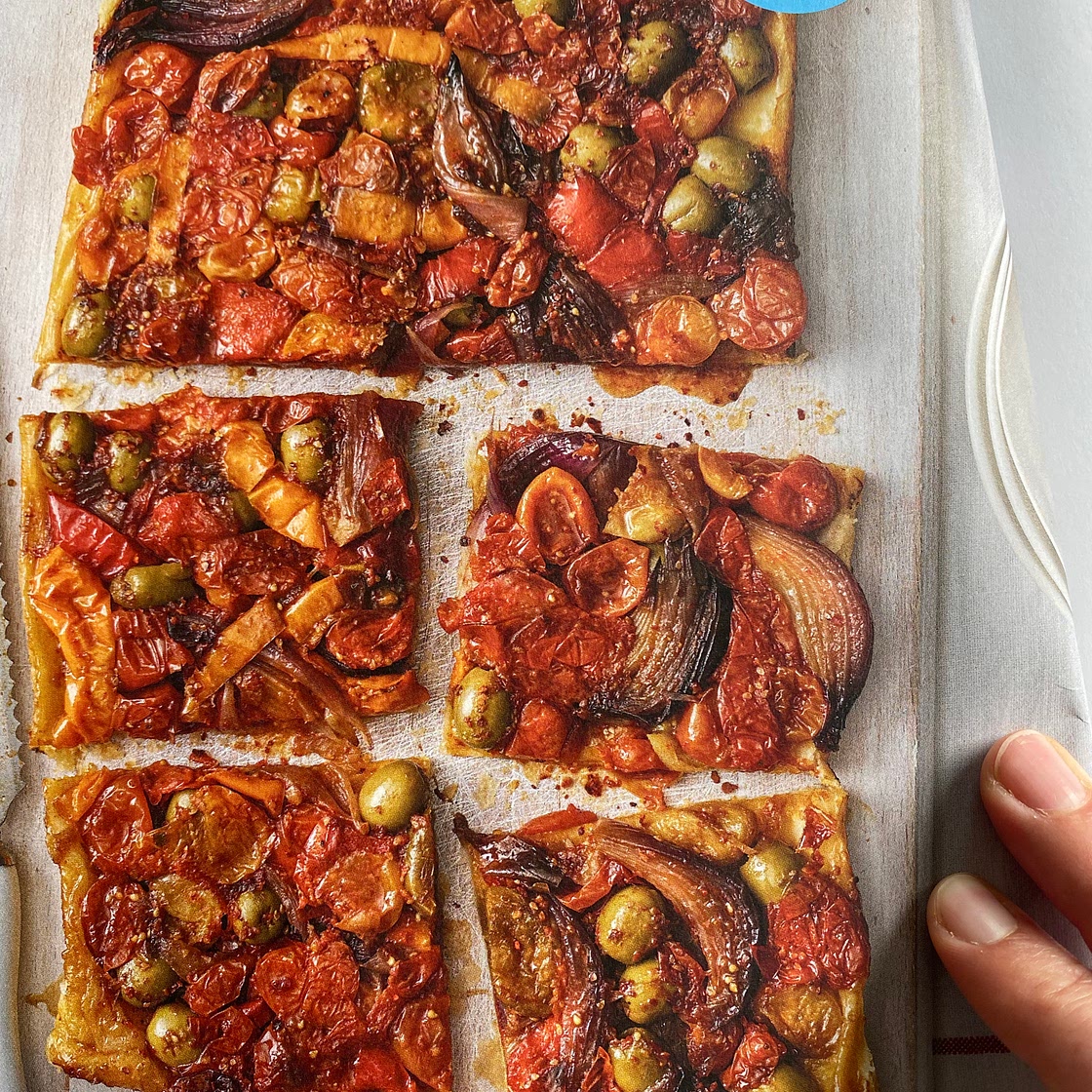 Omgekeerde tomatentaart