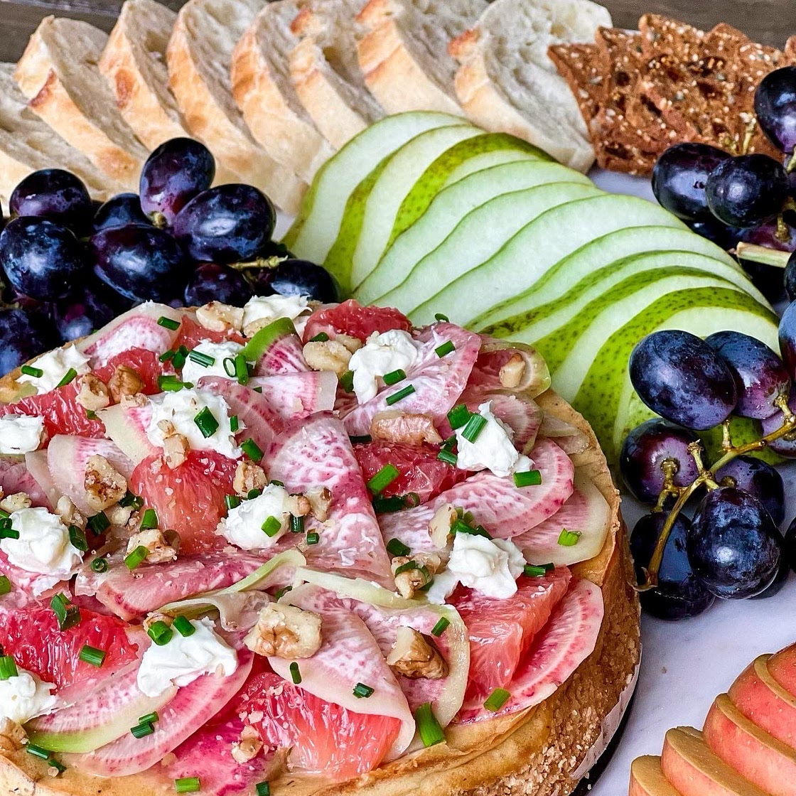 Savory Bleu cheese and Brie Cheescake