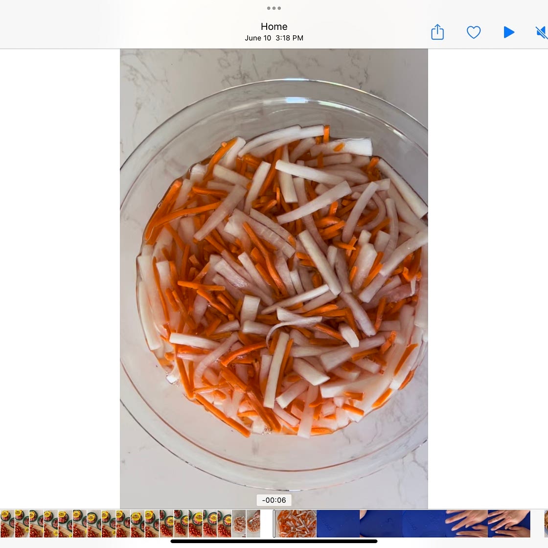 Pickled daikon and carrots (dau chua)