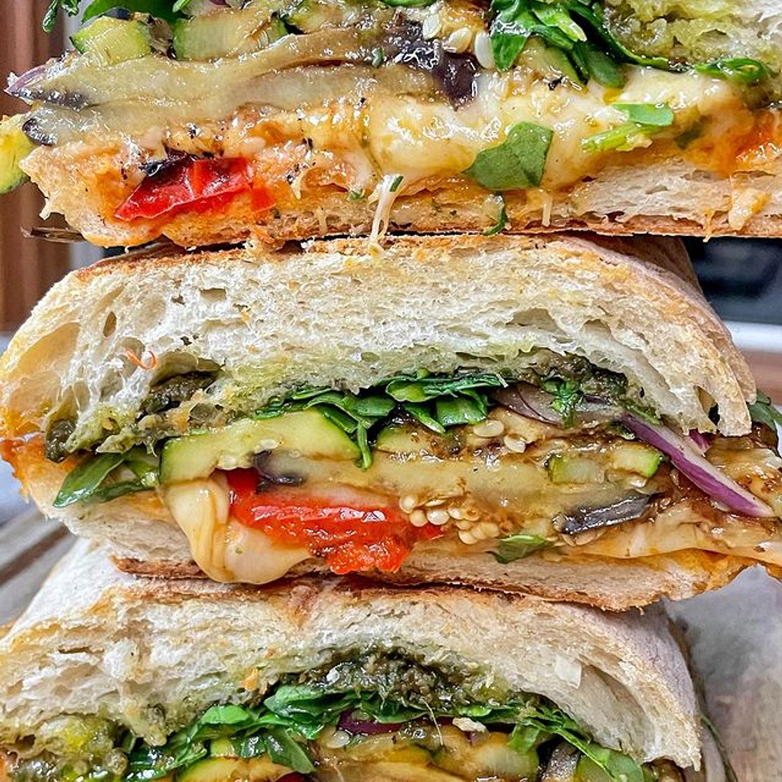 Grilled Vegetable Pesto Panini