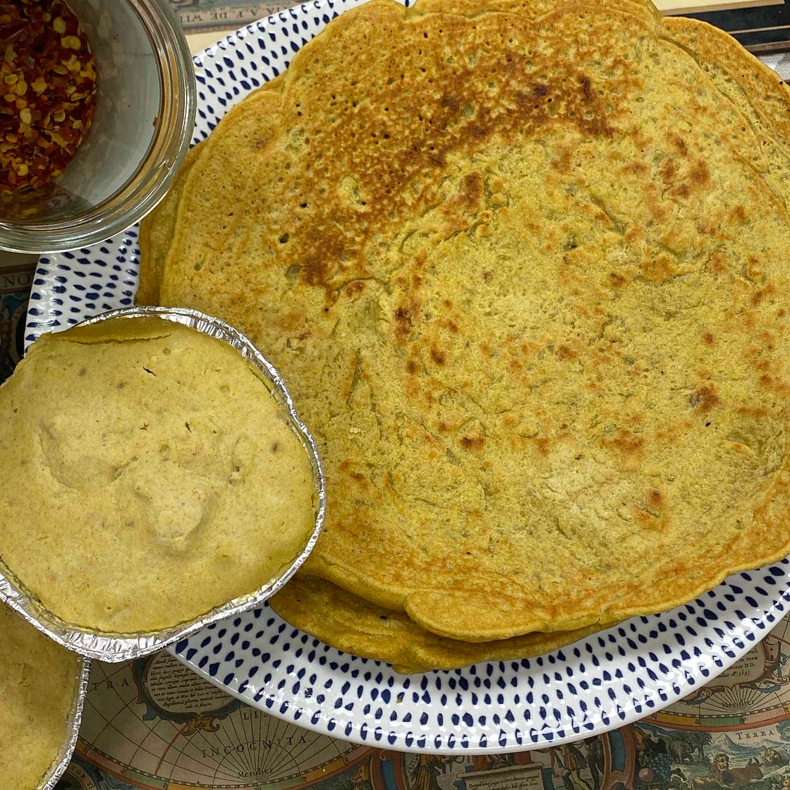Teff and besan dosa