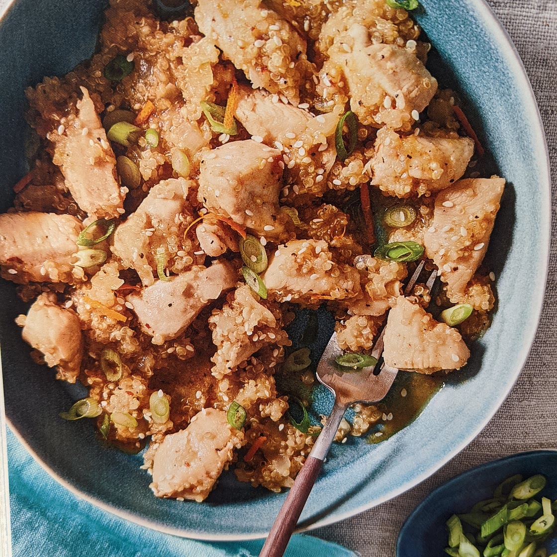 Better than takeout orange chicken bowl