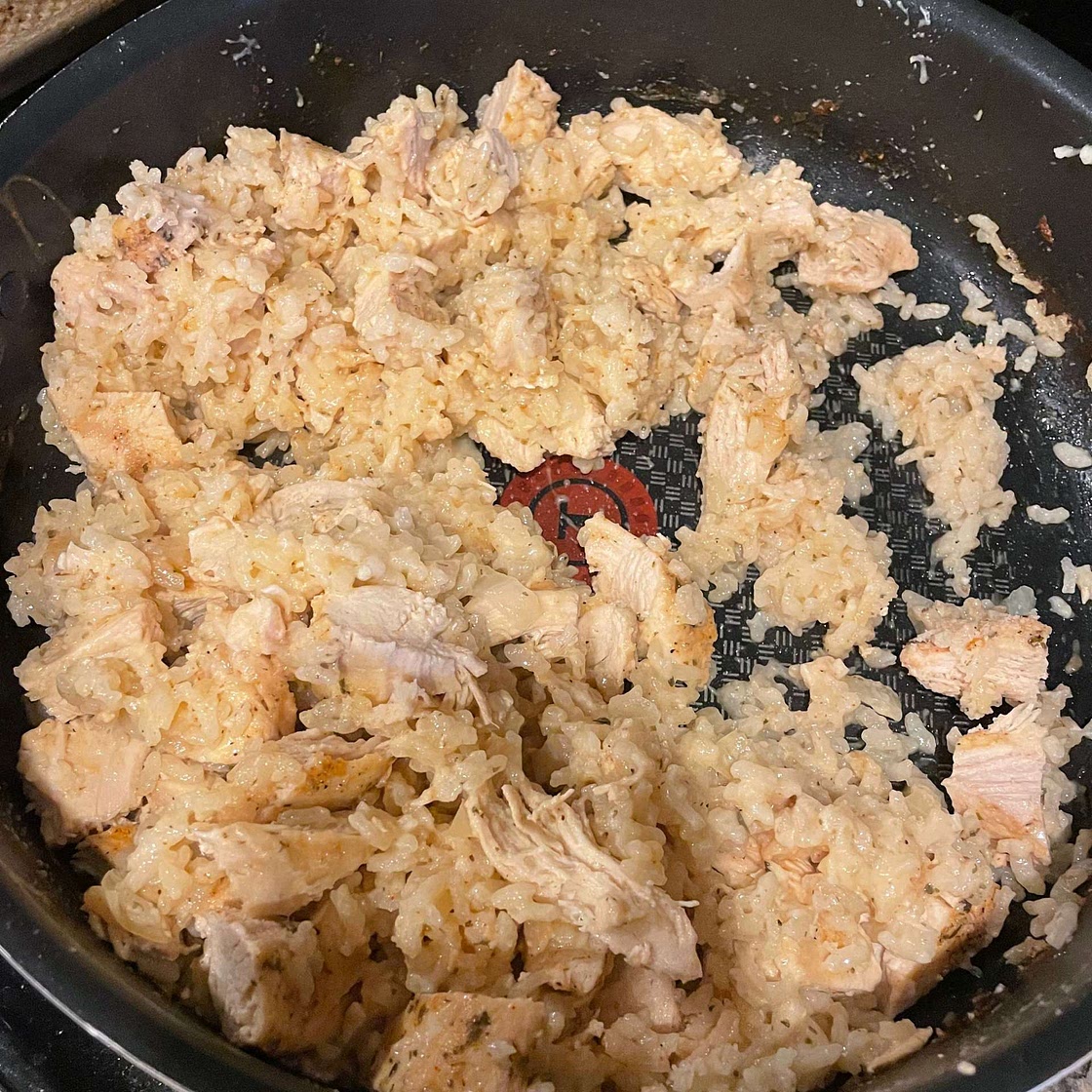 One Pan Buttermilk Baked Chicken Risotto