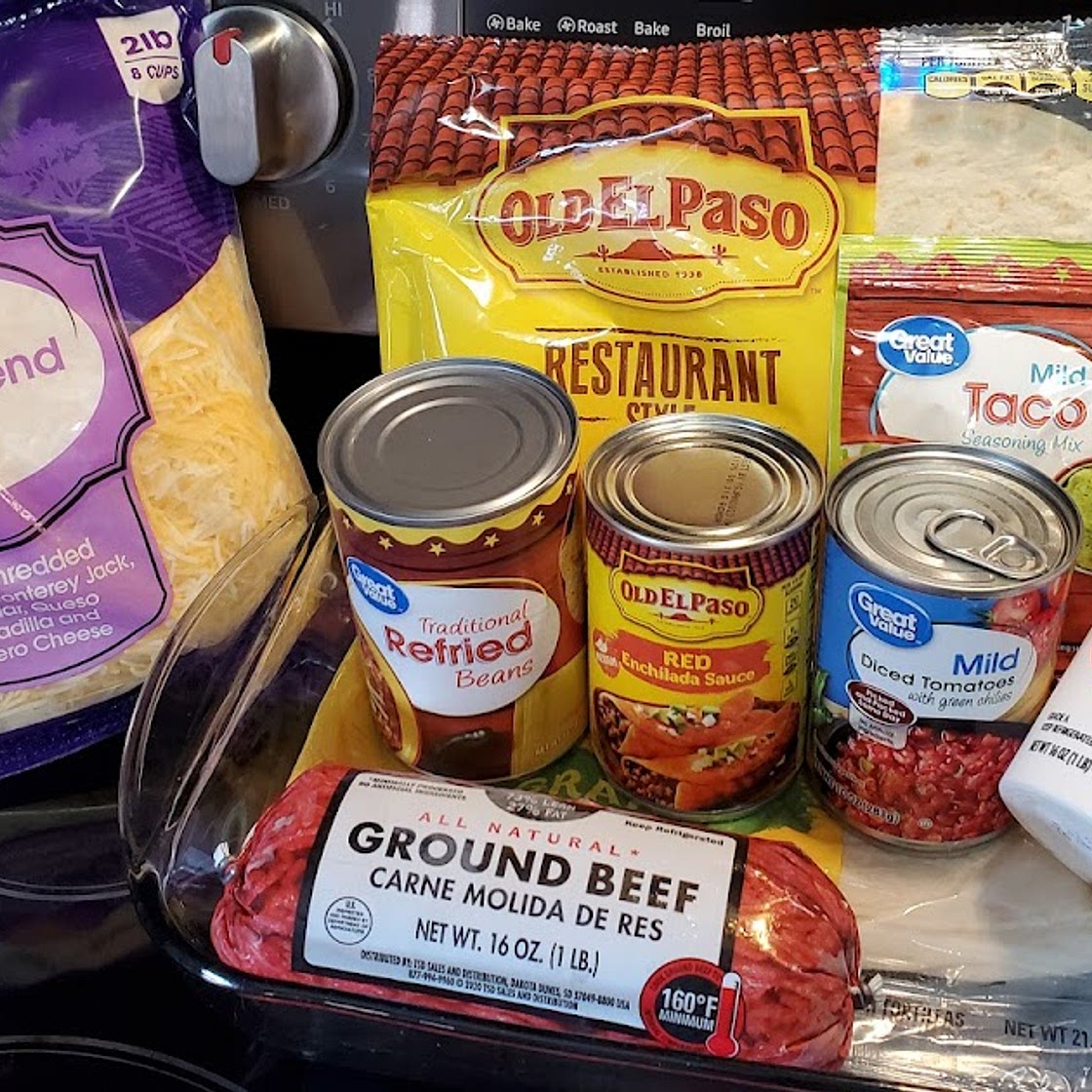 Smothered Beef Enchiladas - Total Cost $16.82