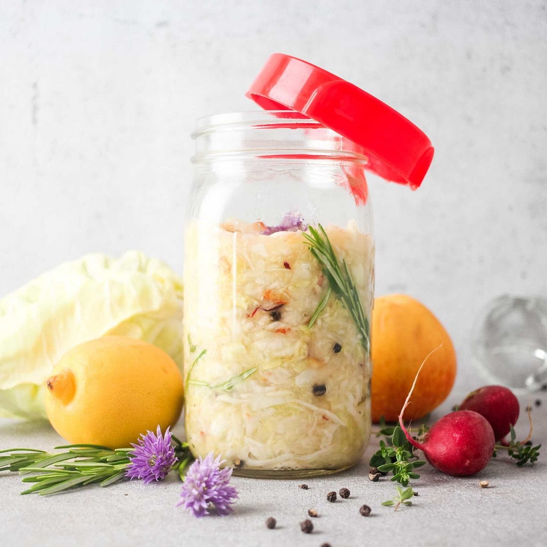 Mediterranes Zitronenkraut – Spitzkohl neu fermentiert